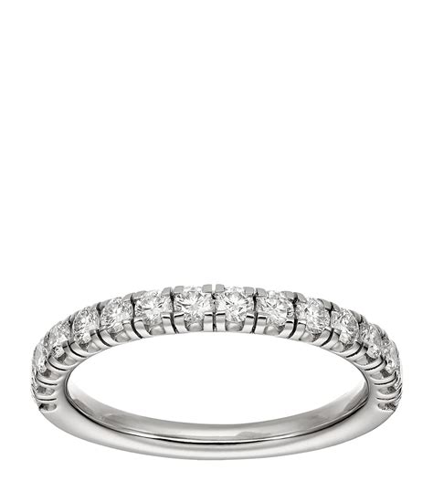 cartier silver wedding band|cartier platinum diamond wedding band.